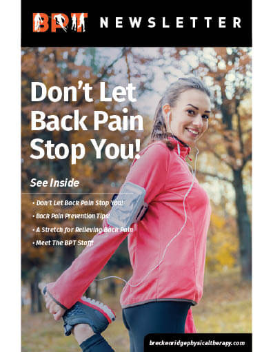 Is Back Pain Slowing You Down?